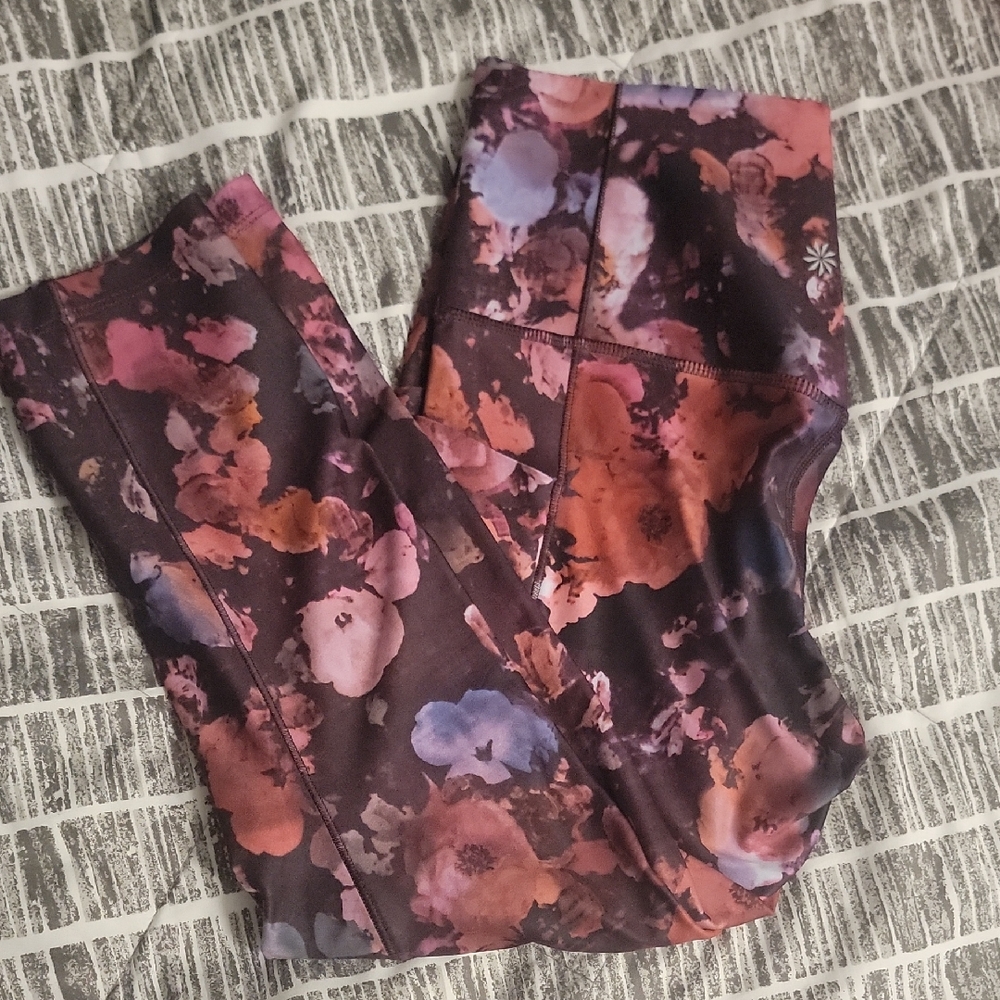 Athleta Floral Capris - Multicolor